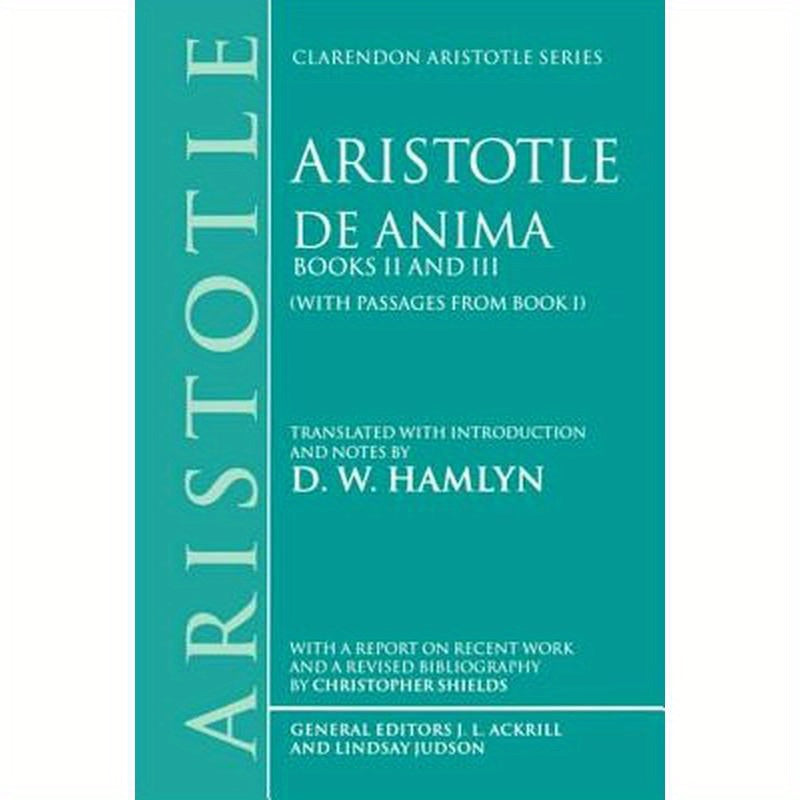 de Anima: Books II and III (with Passages from Book I)