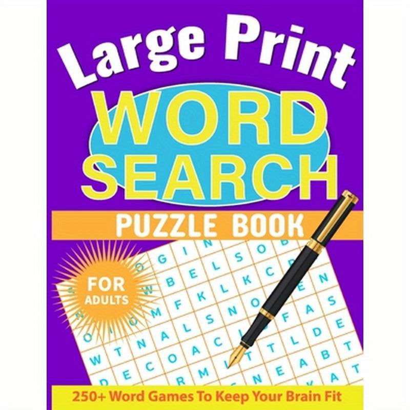 Large Print Word Search for Adults: Word Search Book for Adults with Solutions, Word Find Books for Men, Women, Seniors
