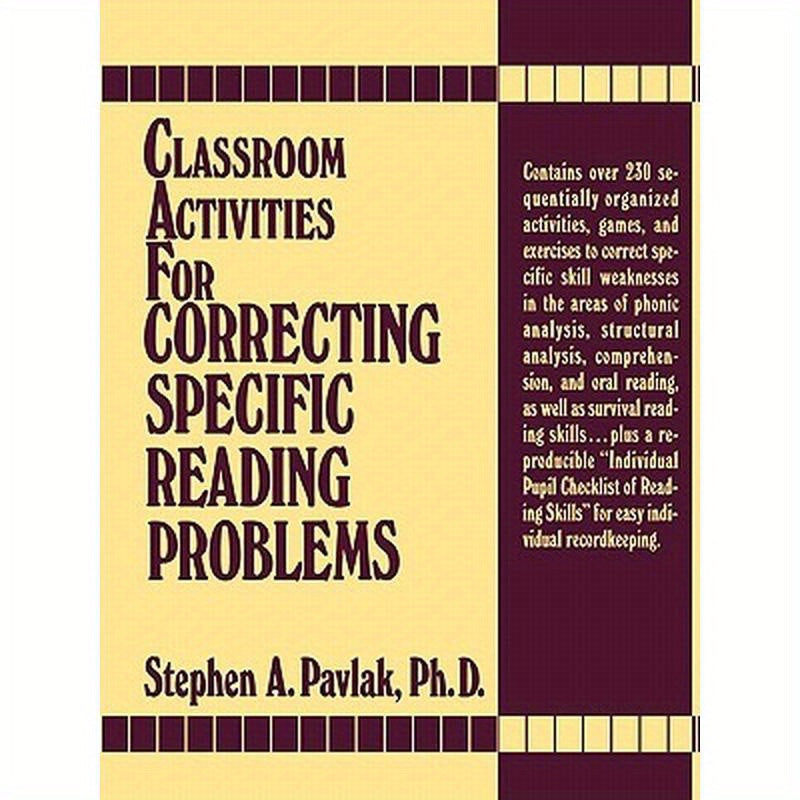 Classroom Activities for Correcting Specific Reading Problems