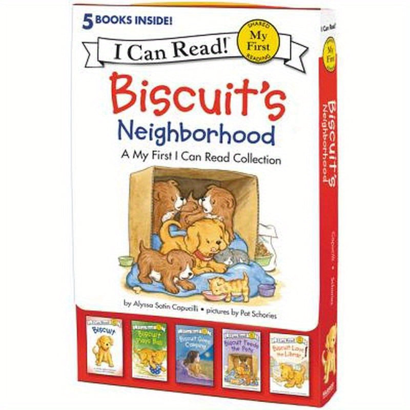 Biscuit's Neighborhood: A Box of 5 Stories for Beginning Readers and Dog Lovers