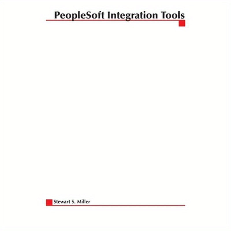 PeopleSoft Integration Tools