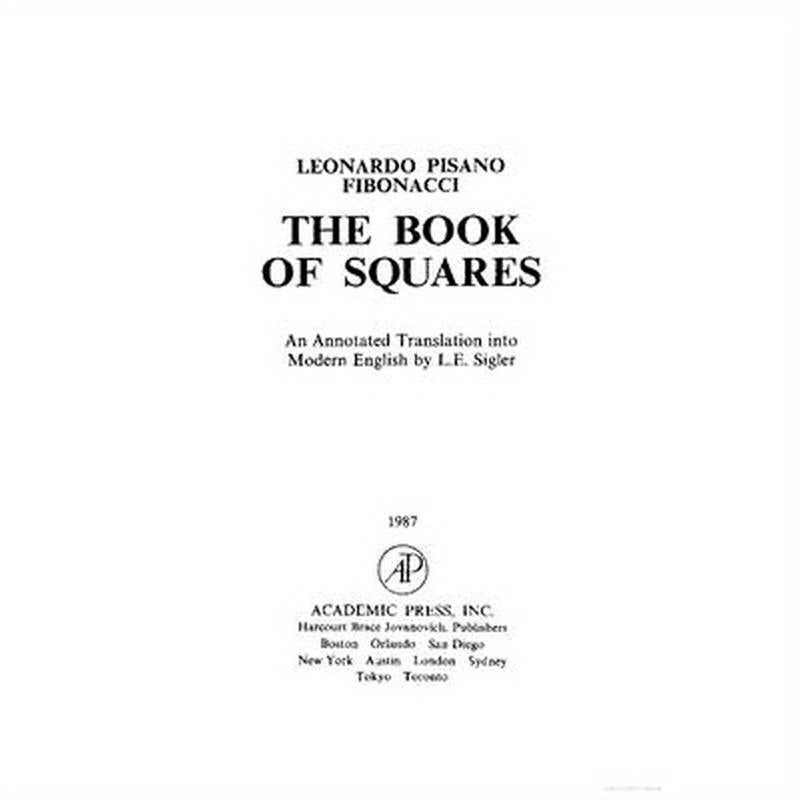The Book of Squares