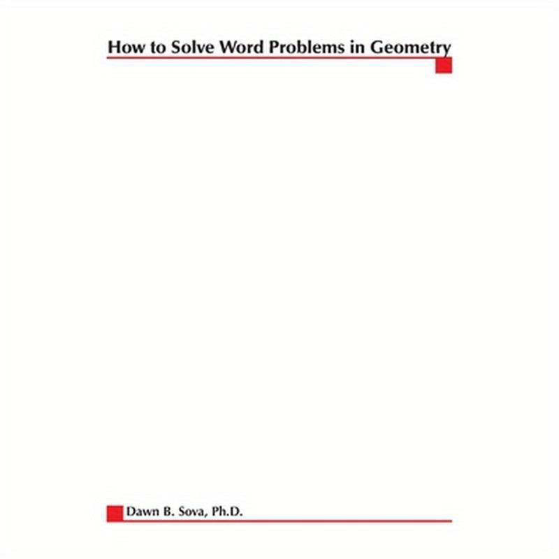 How to Solve Word Problems in Geometry