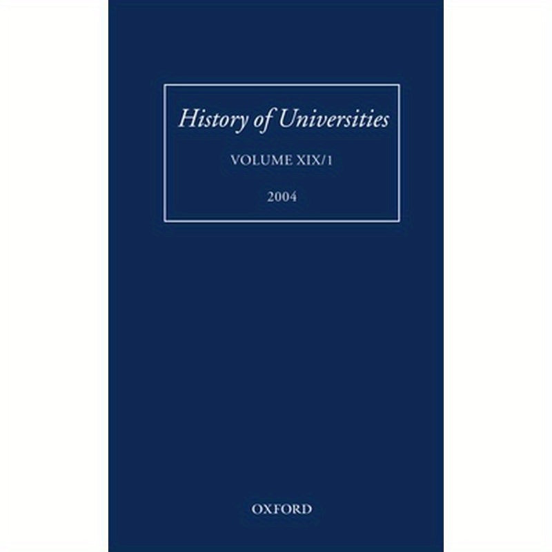 History of Universities: Volume XIX/1