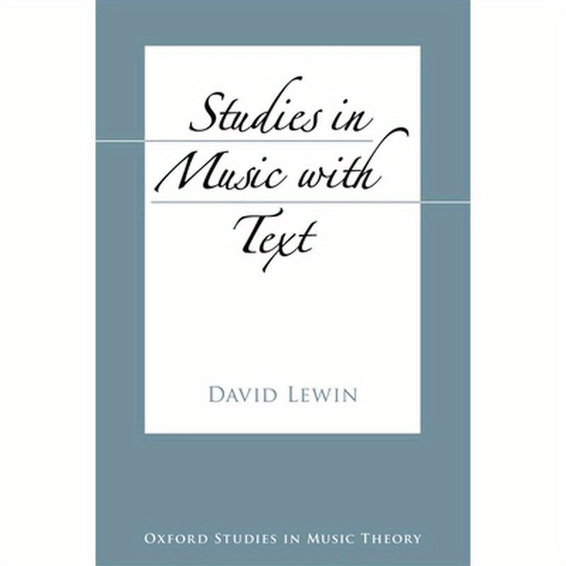 Studies in Music with Text