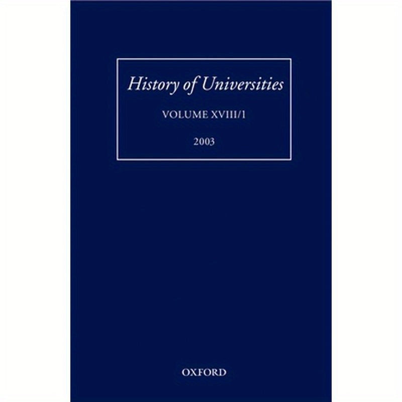 History of Universities: Volume XVIII/1