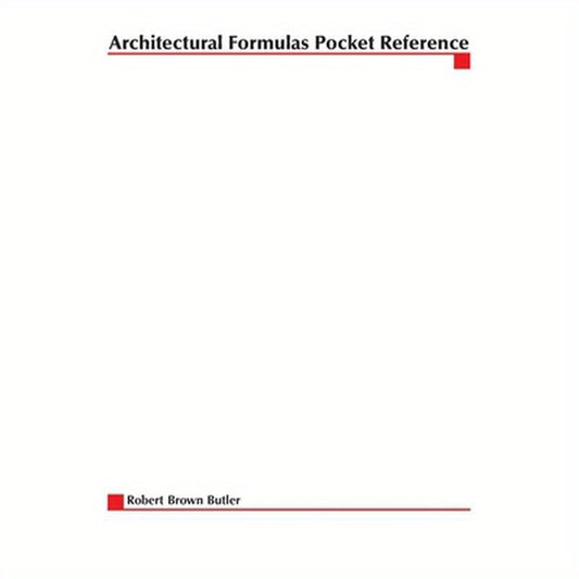 Architectural Formulas Pocket Reference