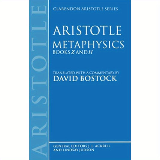 Metaphysics: Books Z and H