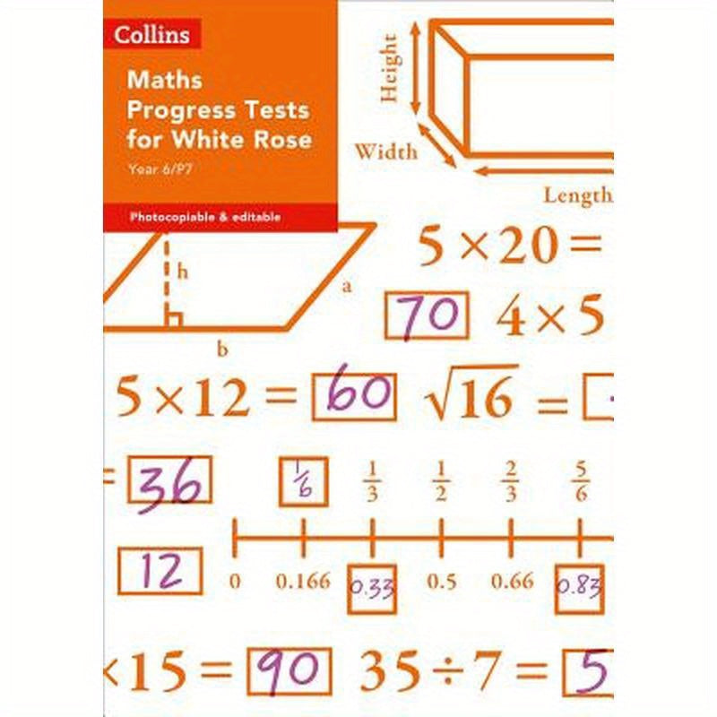Collins Tests & Assessment - Year 6/P7 Maths Progress Tests for White Rose