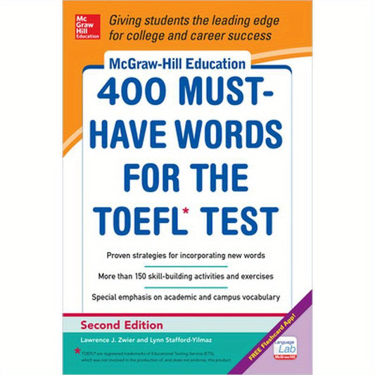 McGraw-Hill Education 400 Must-Have Words for the Toefl, 2nd Edition