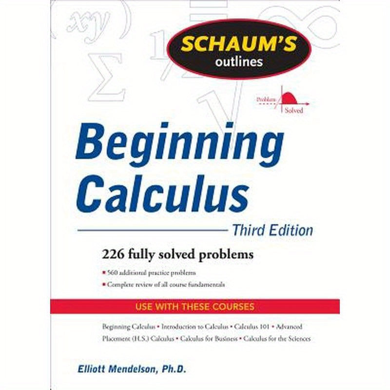 Schaum's Outline of Beginning Calculus