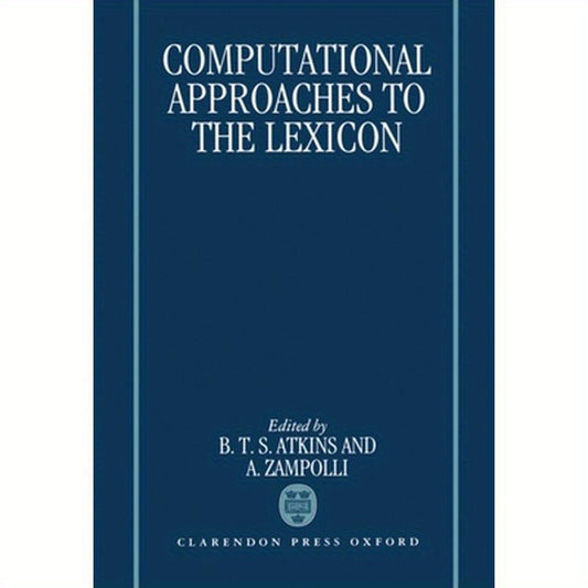 Computational Approaches to the Lexicon