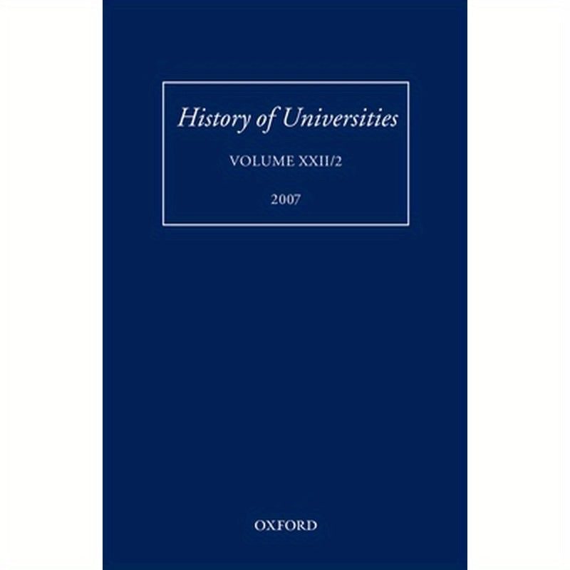 History of Universities: Volume XXII/2