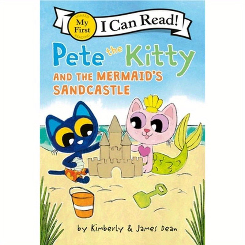 Pete the Kitty and the Mermaid's Sandcastle