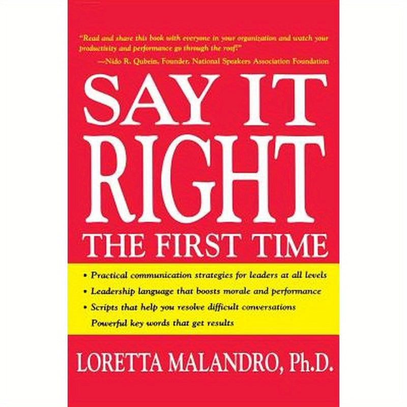 Say It Right the First Time