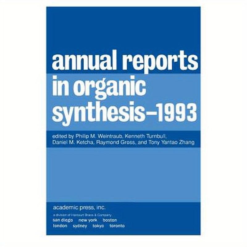 Annual Reports in Organic Synthesis 1993: 1993