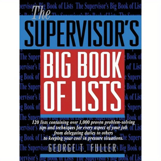 The Supervisor's Big Book of Lists