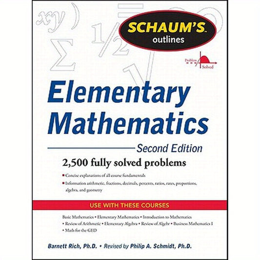 Schaum's Outline of Review of Elementary Mathematics, 2nd Edition