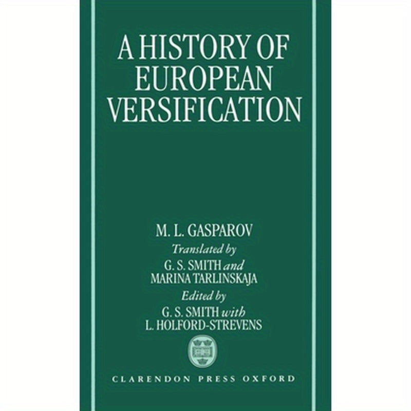 A History of European Versification