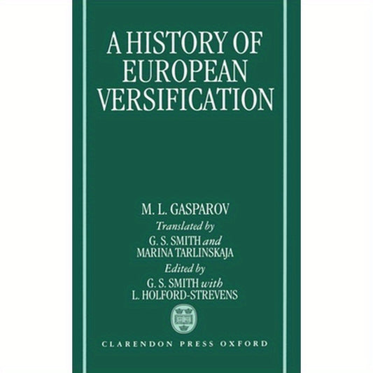 A History of European Versification