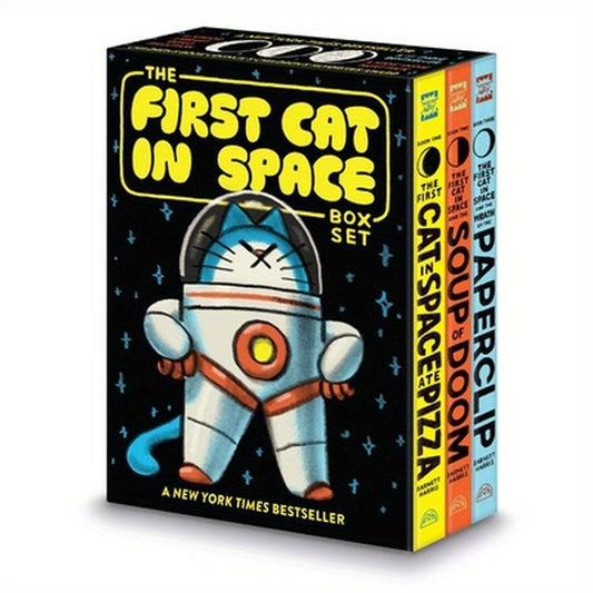 The First Cat in Space 3-Book Box Set: A Graphic Novel Collection: The First Cat in Space Ate Pizza, the First Cat in Space and the Soup of Doom, the