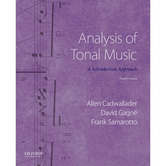 Analysis of Tonal Music: A Schenkerian Approach