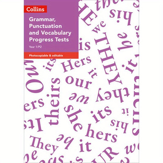 Year 1/P2 Grammar, Punctuation and Vocabulary Progress Tests