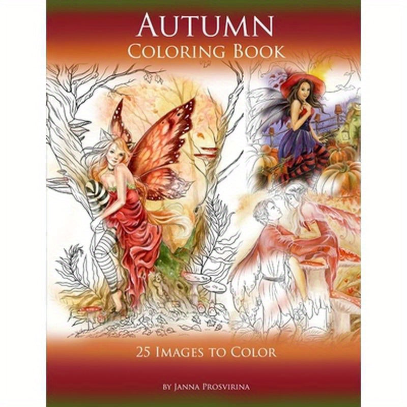 Autumn Coloring Book: 25 Images to Color