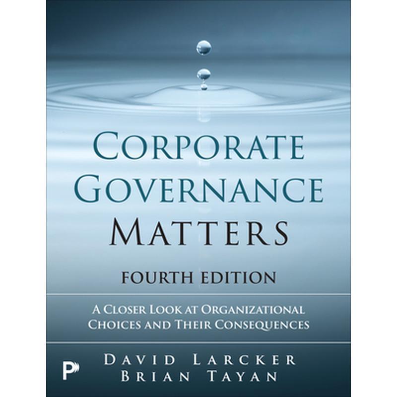 Corporate Governance Matters 4th Edition