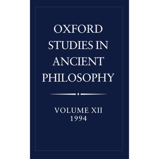 Oxford Studies in Ancient Philosophy