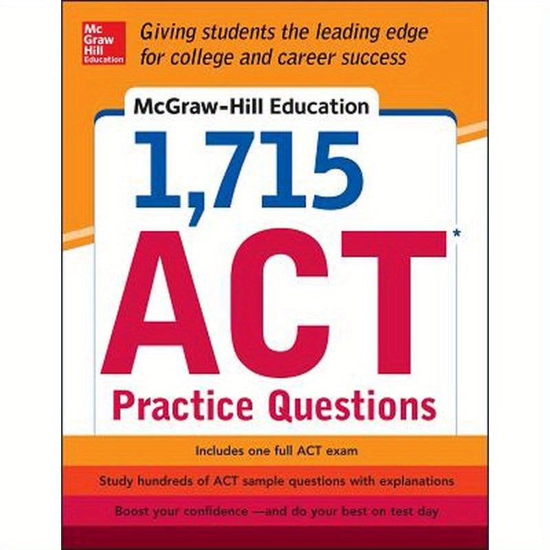 McGraw-Hill Education 1,715 ACT Practice Questions