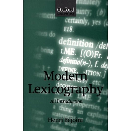 Modern Lexicography: An Introduction