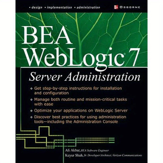 Bea Weblogic 7 Server Administration