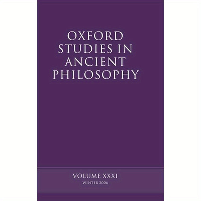 Oxford Studies in Ancient Philosophy