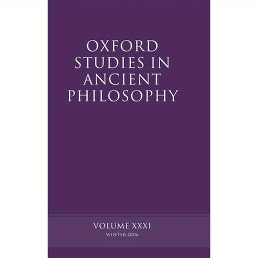 Oxford Studies in Ancient Philosophy