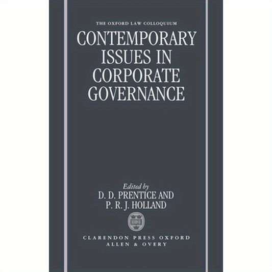 Contemporary Issues in Corporate Governance
