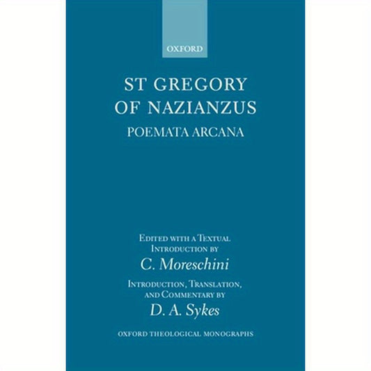 St Gregory of Nazianzus: Poemeta Arcana
