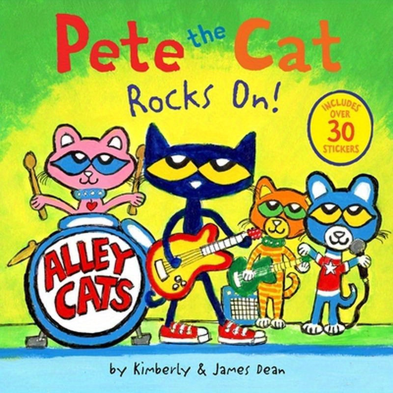 Pete the Cat Rocks On!: Includes Over 30 Stickers!