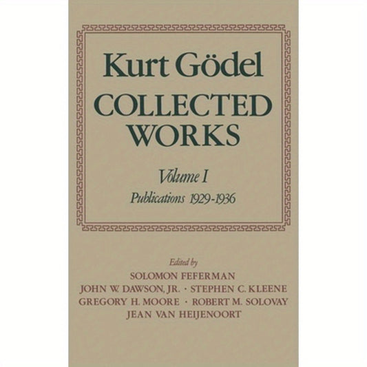 Collected Works: Publications 1929-1936