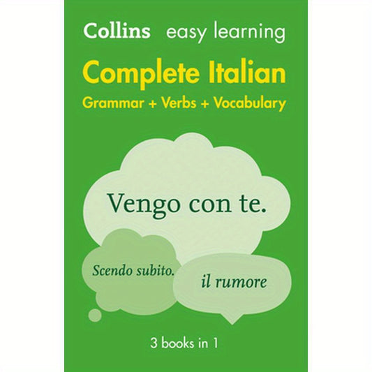 Complete Italian Grammar Verbs Vocabulary: 3 Books in 1