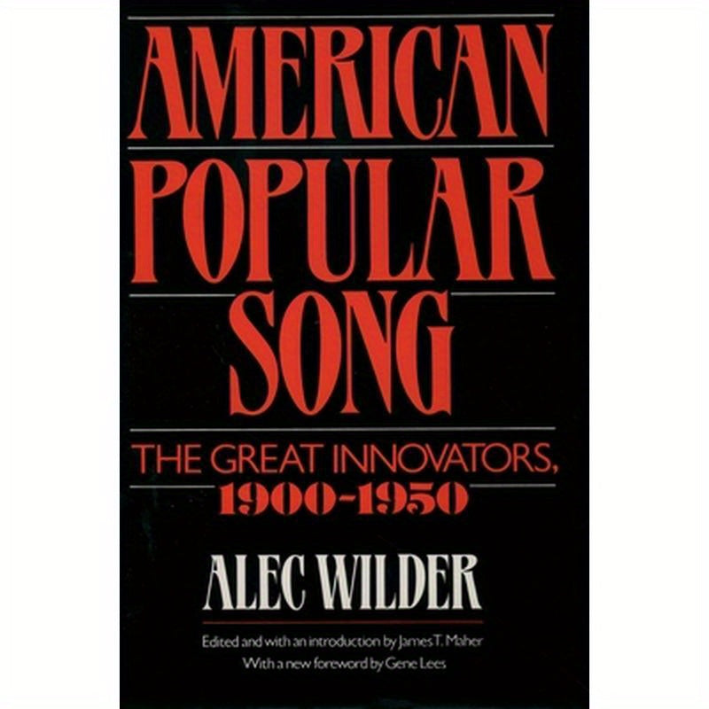 American Popular Song: The Great Innovators, 1900-1950