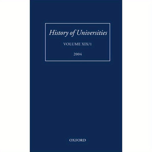History of Universities: Volume XIX/1
