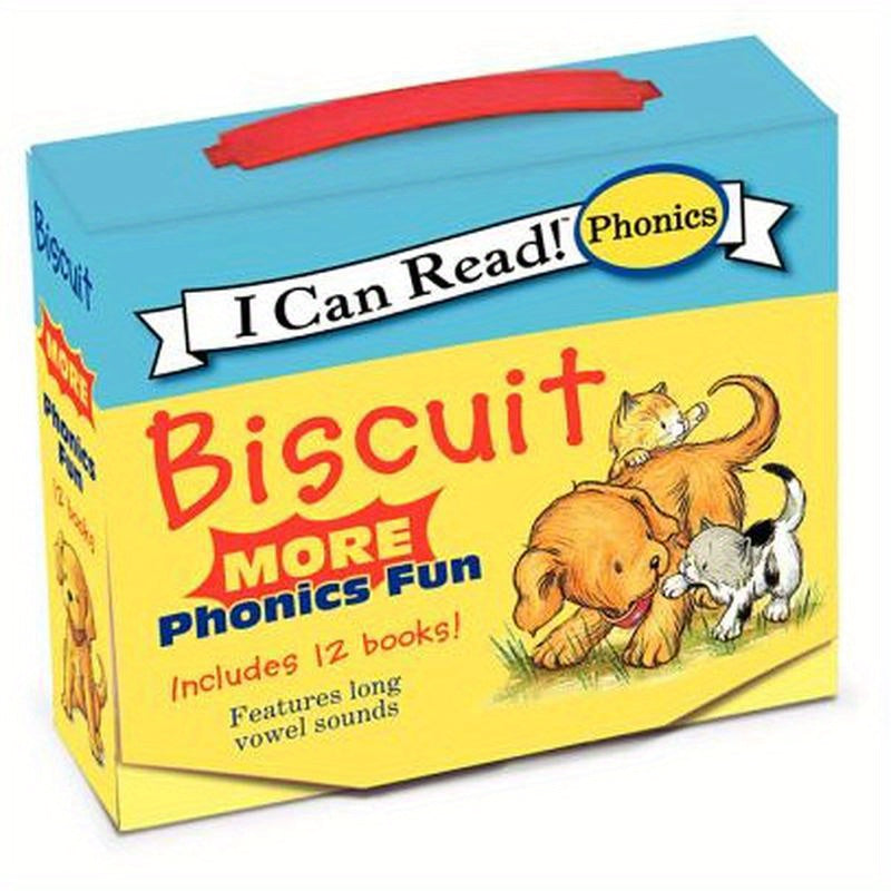 Biscuit: More 12-Book Phonics Fun!: A Box of 12 Mini-Books Featuring Short and Long Vowel Sounds for Dog Lovers