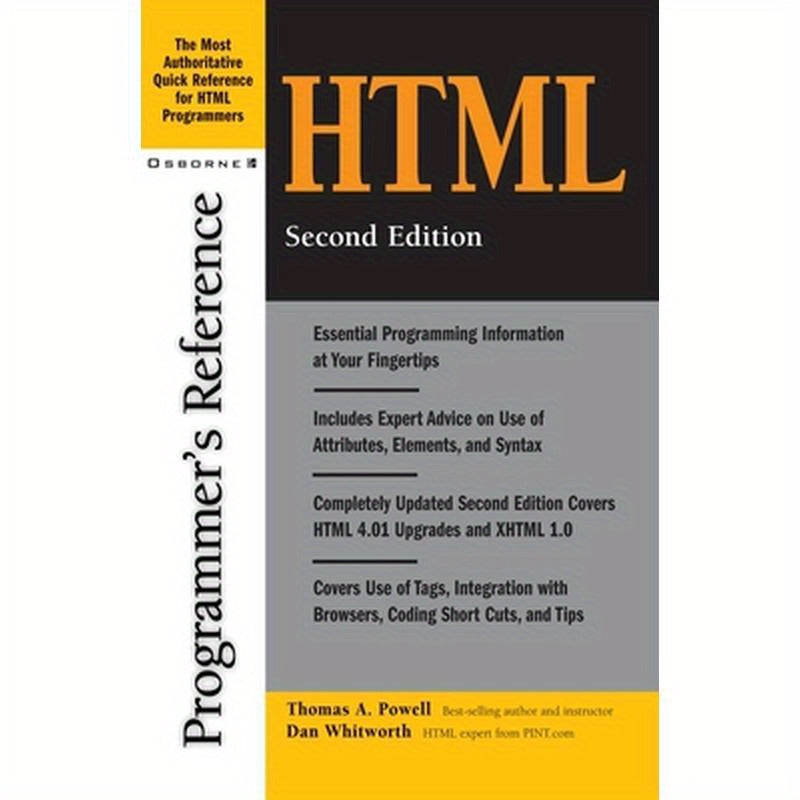 HTML Programmer's Reference, 2nd Edition