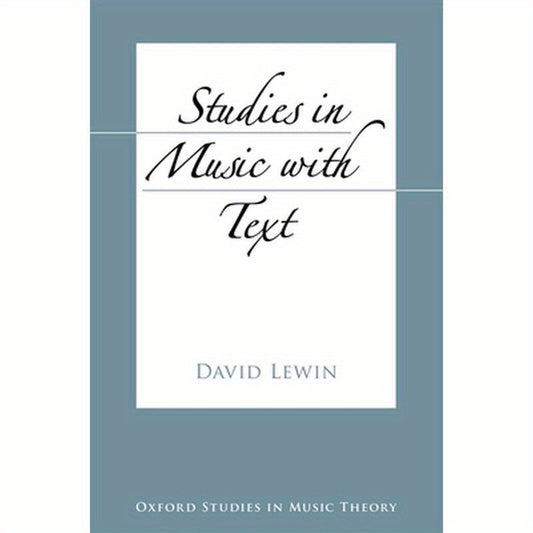 Studies in Music with Text