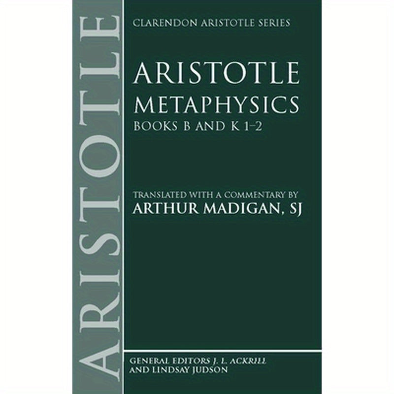 Metaphysics: Books B and K 1-2