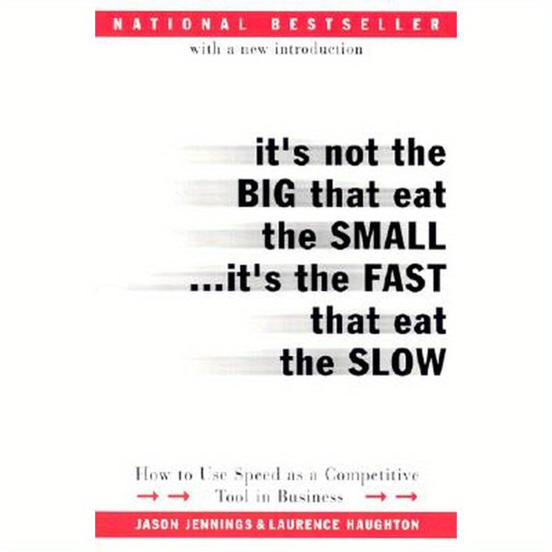It's Not the Big That Eat the Small...It's the Fast That Eat the Slow: How to Use Speed as a Competitive Tool in Business