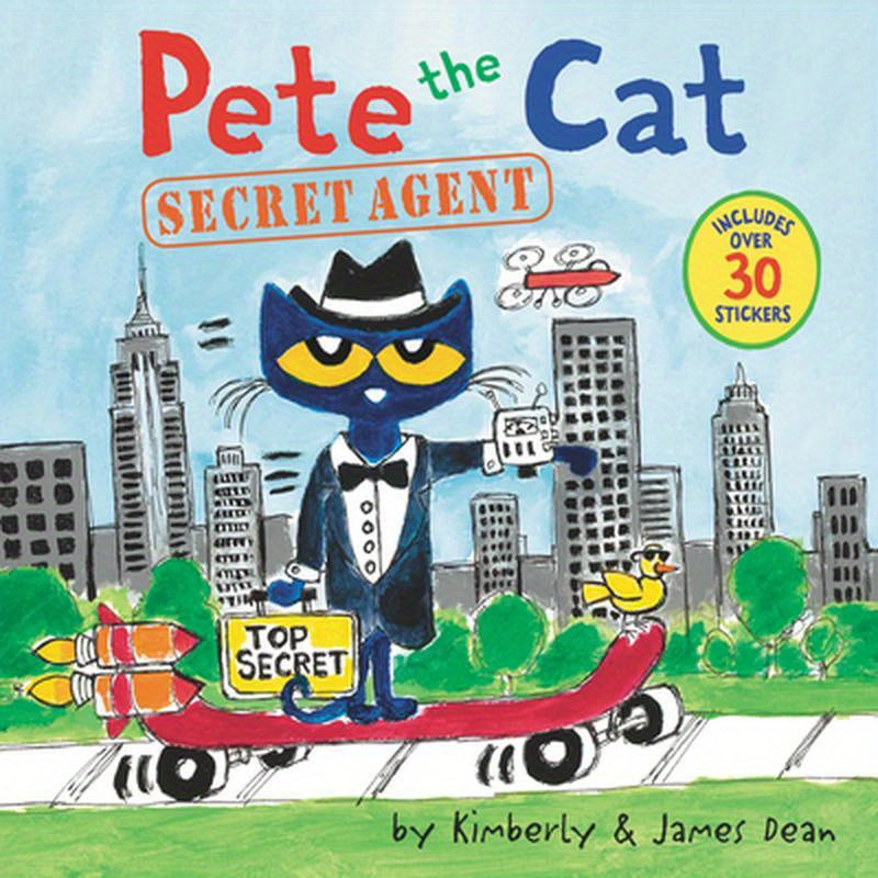 Pete the Cat: Secret Agent: Includes Over 30 Stickers! [With Stickers]