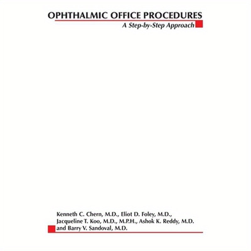 Ophthalmic Office Procedures