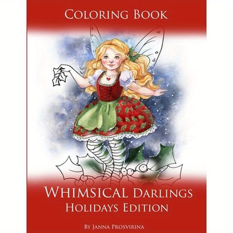 Coloring Book Whimsical Darlings Holidays Edition